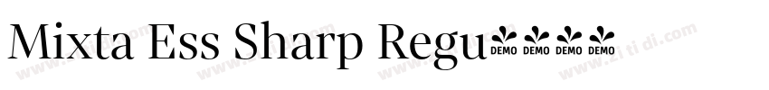 Mixta Ess Sharp Regu字体转换
